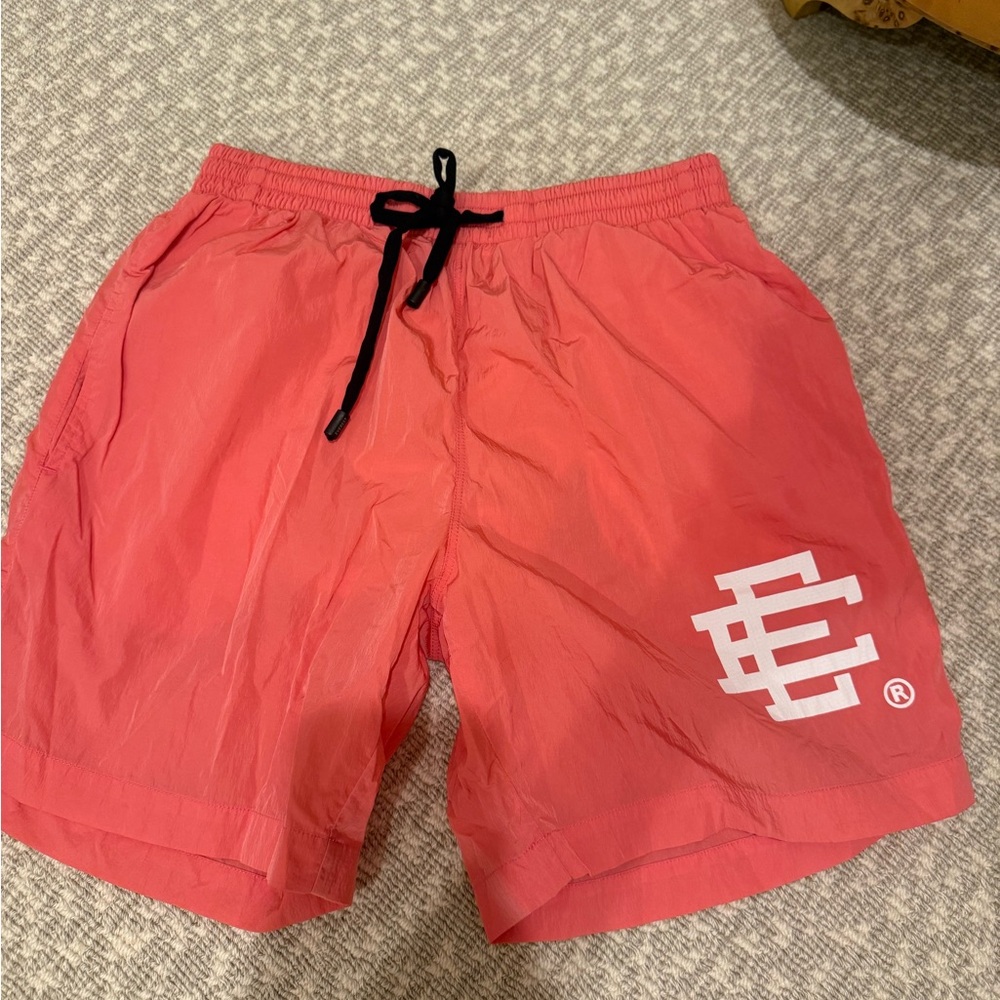 Eric Emanuel x Everest Isle Pink/White Swim Trunks